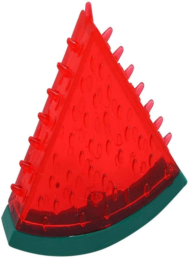 KittuPet Watermelon Shaped Fruit Chew Squeaky Dog Toy | Spikes Texture for Improving Teeth + Gums Health | Squeaker Inside | Durable Pet Toy | Play, Fetch, Chew - Image 1